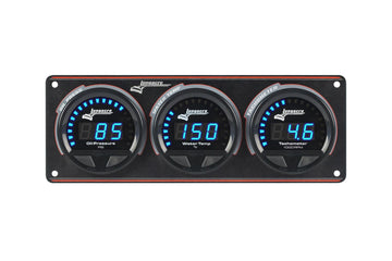 Longacre 52-44672 Digital Elite LED Waterproof Gauge Panel from Longacre, 2 Ga