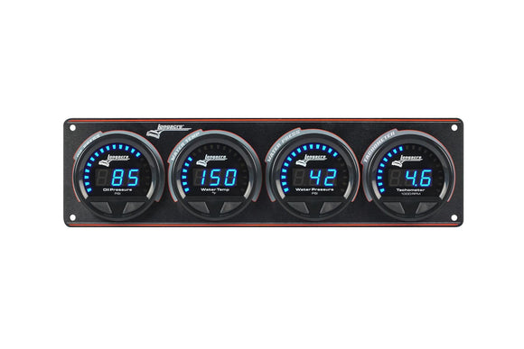 Longacre 52-44675 Digital Elite LED Waterproof Gauge Panel from Longacre, 3 Ga