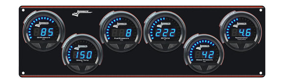Longacre 52-44680 Digital Elite LED Waterproof Gauge Panel from Longacre, 5 Ga