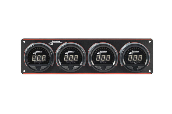 Longacre 52-44862 Digital Elite LED Waterproof Gauge Panel from Longacre, 4 Ga