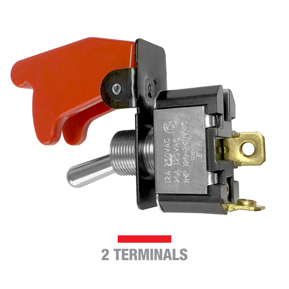 Longacre 52-45470 2 Terminal HD Ignition Switch w/ Flip-Up Cover