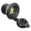 Longacre 52-45661 Flanged Remote Outlet - Black