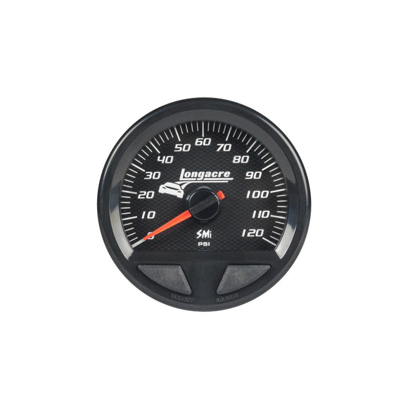 Longacre 52-46743 SMi™ Elite Waterproof Gauges, Fuel Pressure 0-120 psi, Senso
