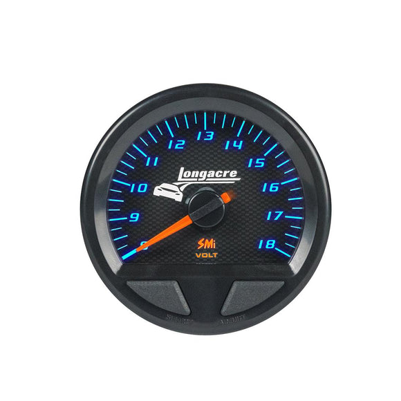 Longacre 52-46746 SMi™ Elite Waterproof Gauges, Volt Gauge 8-18, Sensor Includ