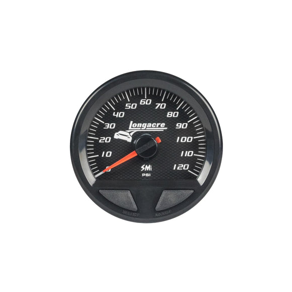 Longacre 52-46749 SMi™ Elite Waterproof Gauges, Oil Pressure 0-120 psi, Sensor