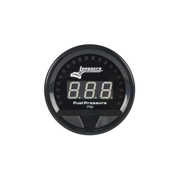 Longacre 52-46858 Digital Elite LED Waterproof Gauges, Fuel Pressure 0-15 psi,