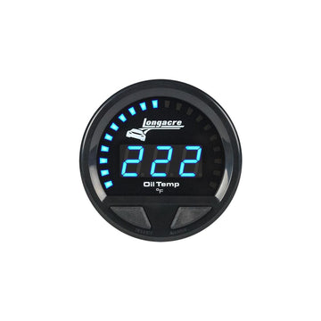 Longacre 52-46861 Digital Elite LED Waterproof Gauges, Oil Temperature 100-340