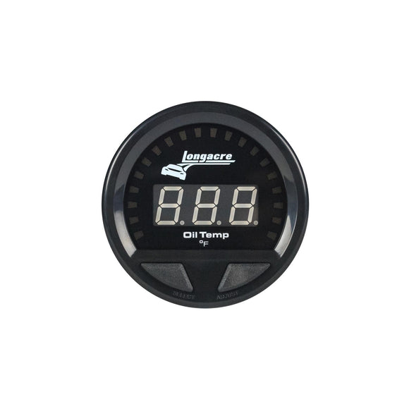 Longacre 52-46861 Digital Elite LED Waterproof Gauges, Oil Temperature 100-340