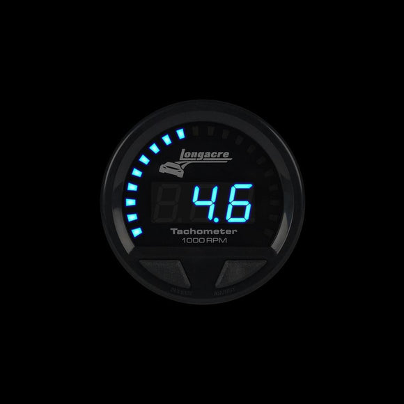 Longacre 52-46863 Digital Elite Waterproof Tachometer 2-5/8" Face