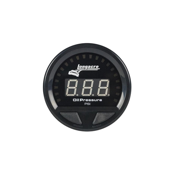 Longacre 52-46865 Digital Elite LED Waterproof Gauges, Oil Pressure 0-120 psi,