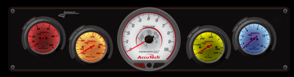 Longacre 52-46910 Sportsman™ Elite 4 Gauge Panel w/Tach Oil Pressure, Water Te