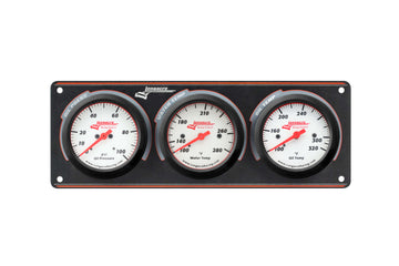 Longacre 52-46913 Sportsman™ Elite 3 Gauge Panel Oil Pressure, Water Temperatu
