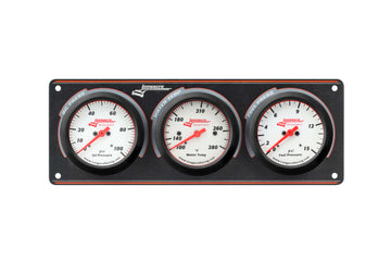 Longacre 52-46914 Sportsman™ Elite 3 Gauge Panel Oil Pressure, Water Temperatu