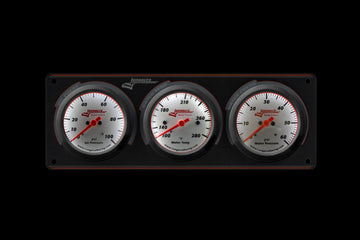 Longacre 52-46915 Sportsman™ Elite 3 Gauge Panel Oil Pressure, Water Temperatu