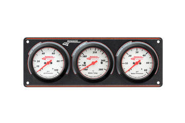 Longacre 52-46915 Sportsman™ Elite 3 Gauge Panel Oil Pressure, Water Temperatu