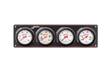 Longacre 52-46916 Sportsman™ Elite 4 Gauge Panel Oil Pressure, Water Temperatu