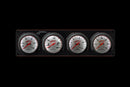 Longacre 52-46917 Sportsman™ Elite 4 Gauge Panel Oil Pressure, Water Temperatu