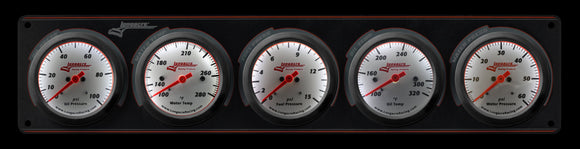 Longacre 52-46918 Sportsman™ Elite 5 Gauge Panel Oil Pressure, Water Temperatu