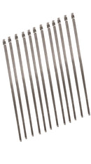 Longacre 52-47845 Stainless Steel Header Wrap Locking Ties - 14" - package 12