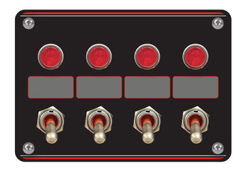 Longacre 52-48865 Elite Switch Panel - 4 ACC With Lights