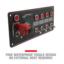 Longacre 52-48869 Elite Switch Panel - Push Starter/Ignition/4 ACC With Lights