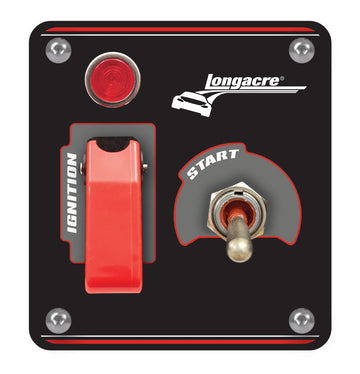 Longacre 52-48963 Elite Switch Panel - Starter/Ignition With Light & Flip