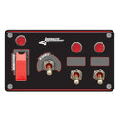 Longacre 52-48967 Elite Switch Panel - Starter/Ignition/2 ACC With Lights & Fl