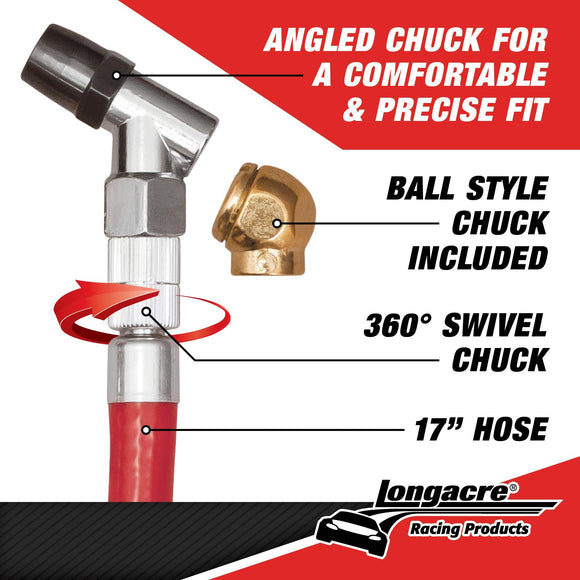 Longacre 52-52003 Deluxe 2½" Analog Tire Pressure Gauge