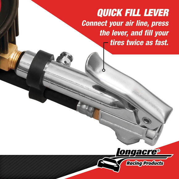 Longacre 52-52007 Magnum™ 3½" GID Quick Fill Tire Gauge 0-60 psi