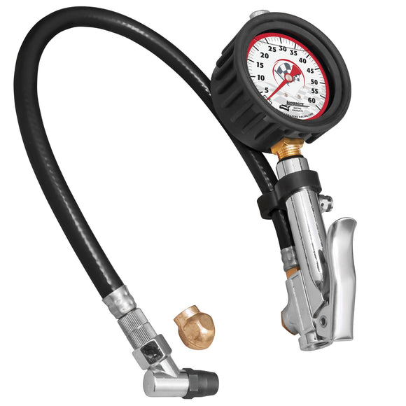 Longacre 52-52008 Liquid Filled 2½" GID Quick Fill Tire Gauge 0-60 psi