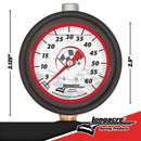 Longacre 52-52008 Liquid Filled 2½" GID Quick Fill Tire Gauge 0-60 psi