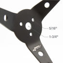 Longacre 52-56797 Suede Dished Steering Wheel - 15" Black