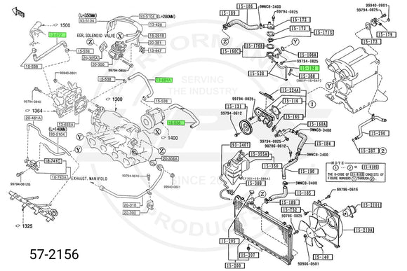 HPS シリコンクーラントホースキット Mazda Miata 1.8L 1994-1997用