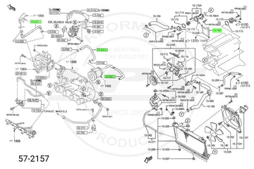 HPS シリコンクーラントホースキット Mazda Miata 1.8L 1999-2000用 - 0