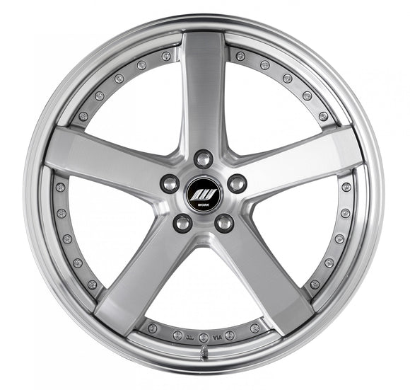 WORK ZEAST ST2 20 inch STEP RIM, deep concave – Brushed (BRU)