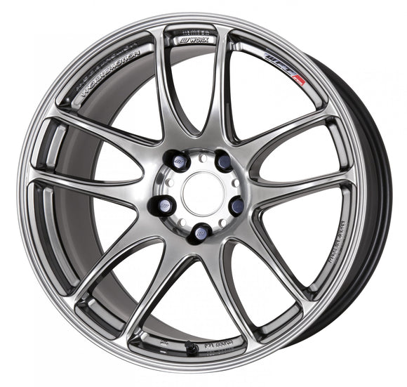 WORK EMOTION CR Kiwami 18 inch NORMAL, Glimit Silver (GTS), ULTRA DEEP taper — WORK factory photo