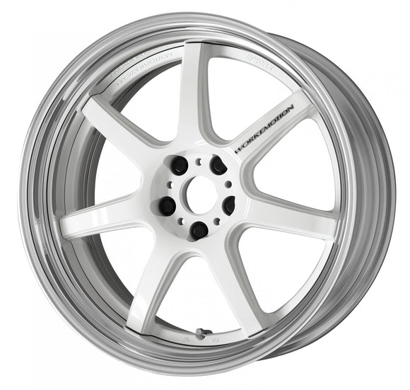 WORK EMOTION T7R 2P 20 inch STEP RIM, White (WHT), Semi Concave — WORK factory photo