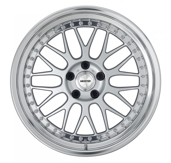 WORK MEISTER M1 3PIECE — Silver (SIL). WORK's 19 inch NORMAL wheel, shown as a finish reference for 18 inch NORMAL.