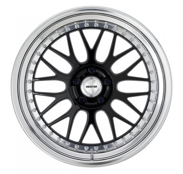 WORK MEISTER M1 3PIECE 19 inch NORMAL, Black (BLK) — WORK factory photo