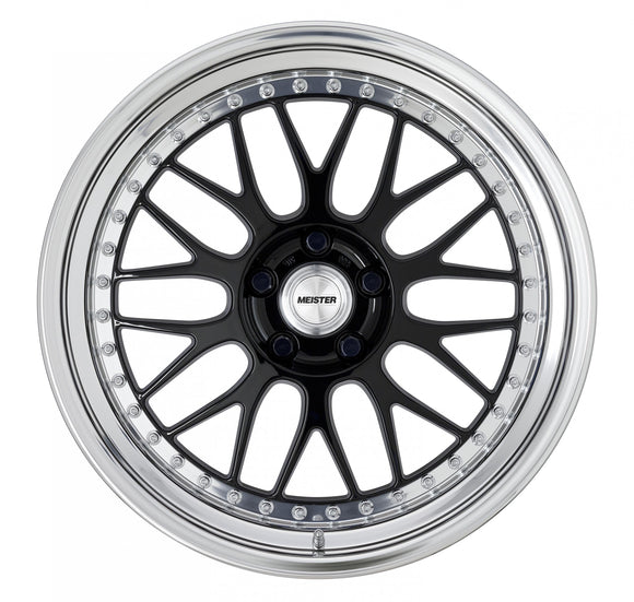 WORK MEISTER M1 3PIECE 19 inch NORMAL, Black (BLK) — WORK factory photo