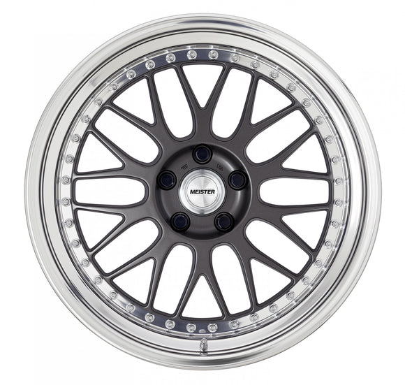 WORK MEISTER M1 3PIECE 19 inch NORMAL, Mat Carbon (MGM) — WORK factory photo