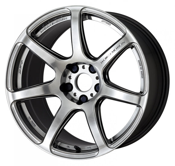 WORK EMOTION T7R 18 inch NORMAL, Glimit Silver (GTS), DEEP taper — WORK factory photo