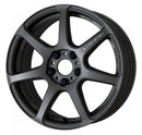 WORK EMOTION T7R — Mat Carbon (MGM), SEMI taper. WORK's 17 inch NORMAL wheel, shown as a finish reference for 18 inch NORMAL.