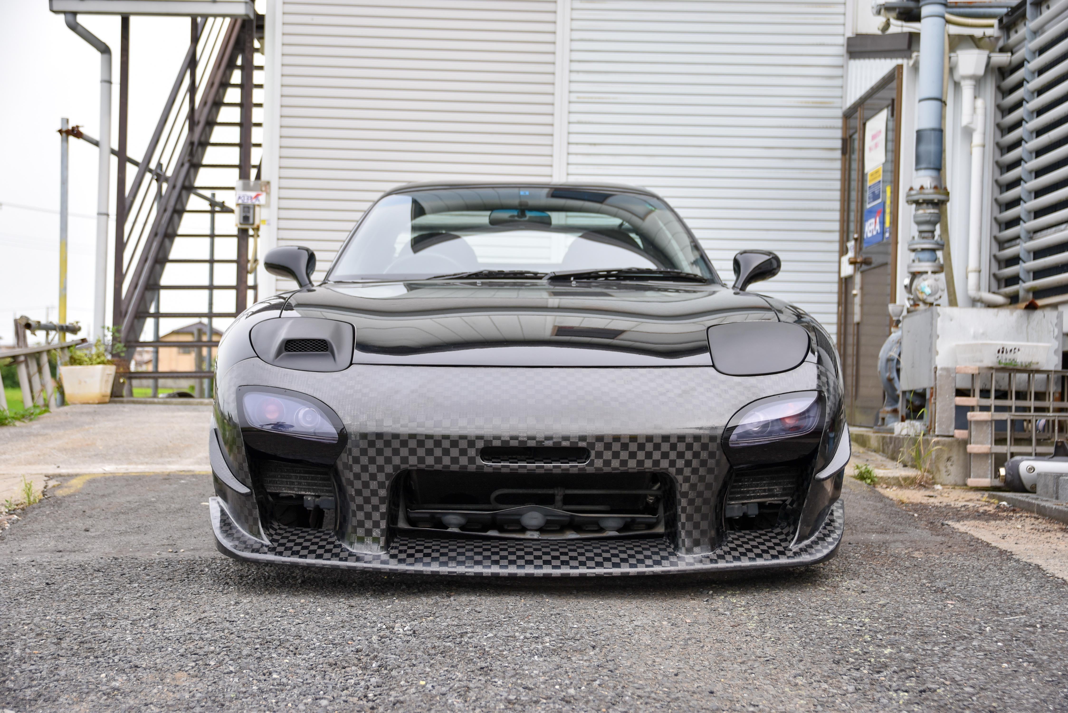 Kepla Front Bumper for 1991-2003 RX-7 FD3S | Dry Carbon | Kurumaya