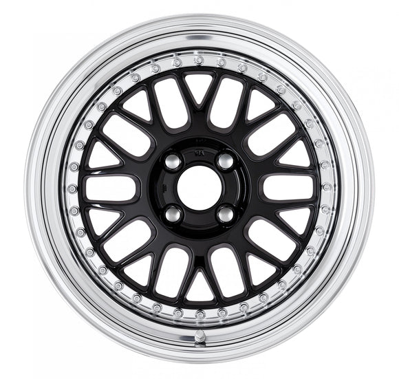 WORK MEISTER M1 3PIECE — Black (BLK). WORK's 16 inch NORMAL wheel, shown as a finish reference for 17 inch NORMAL.