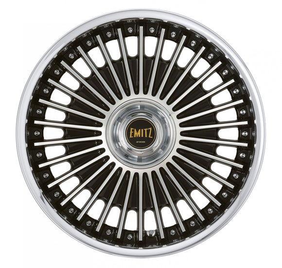 WORK EMITZ 20 inch STEP RIM – Black Cut Clear (BP)