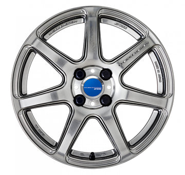 WORK EMOTION T7R — Glimit Silver (GTS). WORK's 16 inch NORMAL wheel, shown as a finish reference for 17 inch NORMAL.