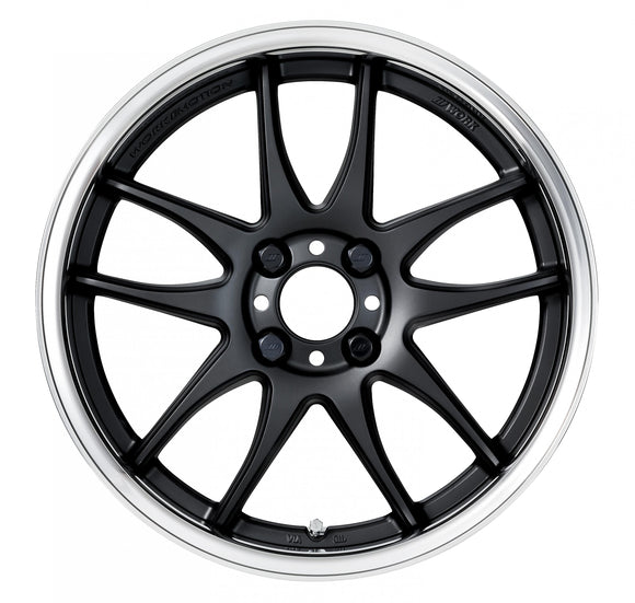 WORK EMOTION CR 2P 16 inch FULL REVERSE, Matte Black (MBL), Semi Concave — WORK factory photo