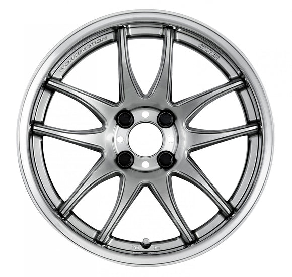 WORK EMOTION CR 2P 16 inch FULL REVERSE, Crystal Silver (CS), Deep Concave — WORK factory photo
