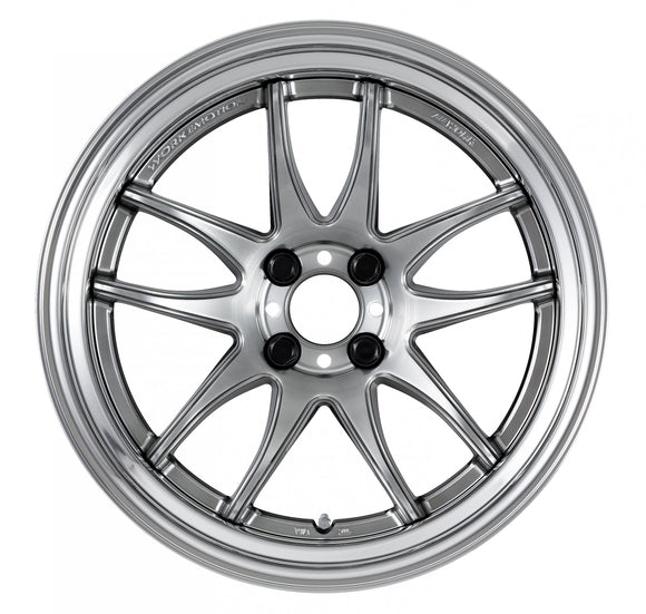 WORK EMOTION CR 2P 17 inch STEP RIM, Crystal Silver (CS), Deep Concave — WORK factory photo